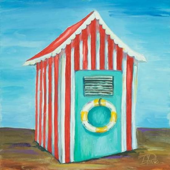 Summer Beach Cabana II Canvas Art - Patricia Pinto(24X24)