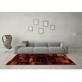 thumbnail image 3 of Ahgly Company Indoor Rectangle Patchwork Orange Transitional Area Rugs, 8' x 10', 3 of 4