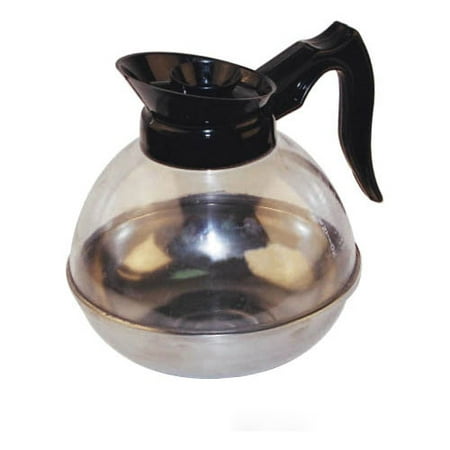 Winco Coffee - Winware by Winco Plastic Coffee Decanter w/St Steel Base. Black