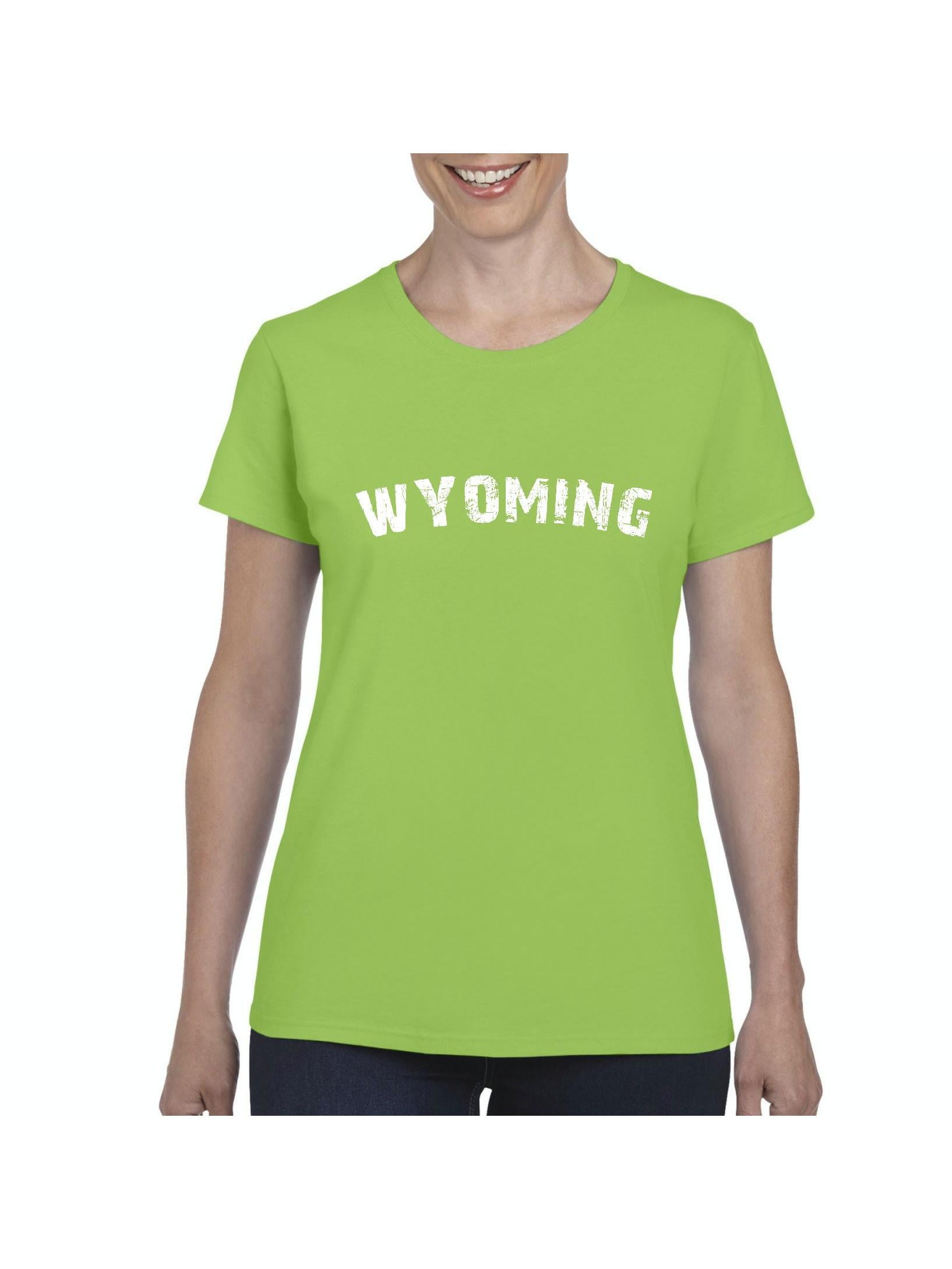 Womens Wyoming WY Short Sleeve 