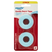 Equate Gentle Paper Tape, 1" x 4 yd, 2 Count