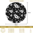 thumbnail image 3 of Pioneer Flower Floral Print Pattern Round Tablecloth 60 X 60 Inch, Wrinkle Resistant Wipeable Table Cloth for Kitchen Dining Picnic Patio Party, 3 of 6