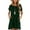 Dark Green #007, variant on Women's Short Sleeve Flowy Swing T Shirt Dress Baby Doll Cute Casual Pockets Dresses Saffron 2XL