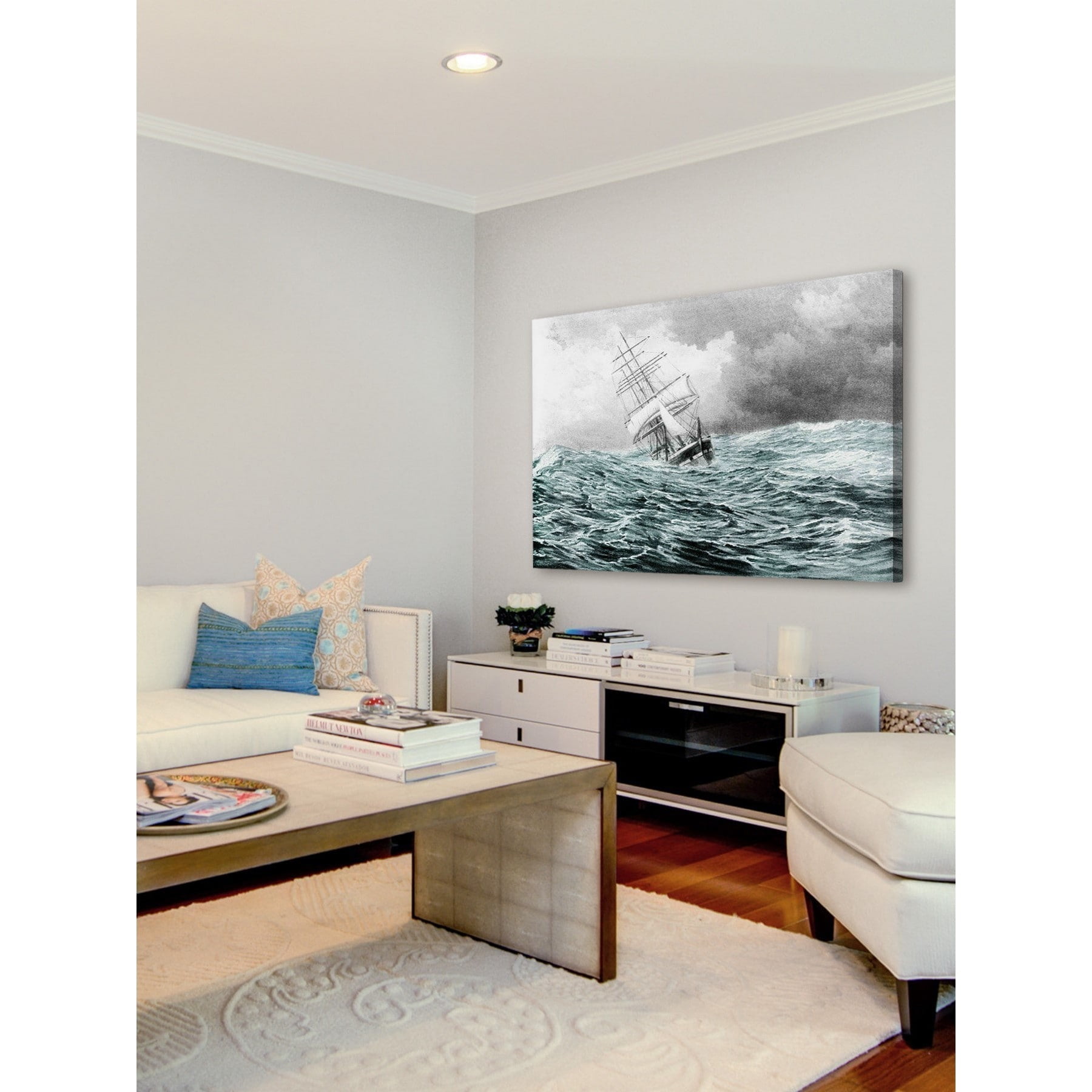"Rough Waters" Painting Print on Wrapped Canvas