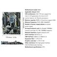 thumbnail image 4 of B365 Motherboard, LGA 1151 High Speed NVME M.2 Computer ATX Motherboard  For Replacement, 4 of 8