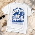 thumbnail image 7 of Save the Sharks Graphic T-Shirt, Unisex Shark Ocean Tee, 7 of 7