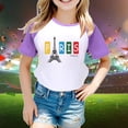 thumbnail image 2 of Boys Girls Summer Tops Tees Fashion Games Printed Raglan Short Sleeved Loose Fit T Shirt Daily Spring Shirts For Kid 4-5 T, 2 of 4