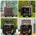 thumbnail image 6 of Feasto Garden Potting Bench with Storage Cabinet,Outdoor Gardening Table & Work Bench for Horticulture,Brown, 6 of 10