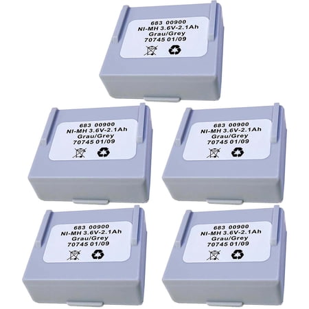 5 Pcs 3.6V 2100mAh 2.1Ah Battery 68300900 for HETRONIC Remote Control