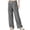 Gray, variant on 2026 Womens Lounge Formal Pants - Spring Soft Drawstring High Waisted Lightweight Casual Pants with Pockets,Wide Leg Linen Pants,Relaxed Ankle Length Wide Leg Fashion Pants for Womens Blue Size:XL