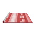 thumbnail image 2 of Ahgly Company Machine Washable Indoor Round Abstract Red Modern Area Rugs, 6' Round, 2 of 4