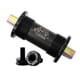 thumbnail image 1 of BRIGHTFUFU Aleación de titanio Agujero cuadrado Cerámica Eje central Bicicleta plegable Engranaje fijo Bicicleta de carretera Mountain MTB 110mm Negro, 1 of 1