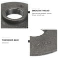 thumbnail image 3 of QIFULL 2Pcs Wall Mounted Black Threaded Floor Flange Made of Premium Iron for Industrial Furniture, 3 of 8