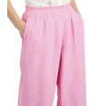 thumbnail image 2 of Charter Club Women's elastic Waits Linen Cropped Pull-On Pants Bubble Bath (Bubble Bath, S), 2 of 4