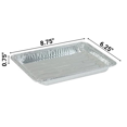 Small Disposable 8.75" x 6.25" Aluminum Broiler Pan For Baking, BBQ