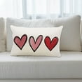 thumbnail image 4 of kjfeif Valentines Day Lumbar Pillow Covers 12X20 Inch Red Heart Valentine's Day Decorative Rectangular Pillow Cases Cute Holiday Throw Pillows Home Decor for Sofa Porch Couch Outdoor, 4 of 6