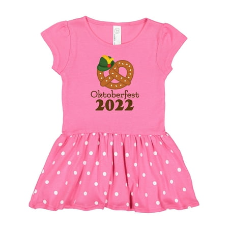 

Inktastic Oktoberfest 2022 Pretzel Gift Baby Girl Dress