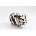 thumbnail image 3 of Pemberly Row Adorable Cow Traditional Fur Fabric & Wood Ottoman in Brown/White, 3 of 17