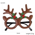 thumbnail image 1 of Adornos navideños Vasos navideños Decoración para fiestas infantiles Productos navideños Marco de gafas con astas de muñeco de nieve, 1 of 5