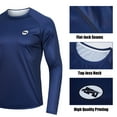 thumbnail image 5 of Rash Guard for Men UPF 50+ Sun Protection Swim Shirts Moisture Wicking Navy Blue XXL, 5 of 7