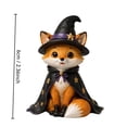 thumbnail image 4 of TACILIP Home Decor, 1PC Halloween Witch Figurines With Pumpkin Resin Skeleton Owl Statue Mini Tabletop Fall Decor Ornaments For Party Home Shelf Mantel Dec, Home Gifts, 4 of 8