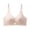 Pink, variant on Women's Everyday Bra - Seamless Gathering Bralette with Heart Cutout, Thin Wirefree Comfort Underwear for Daily Wear