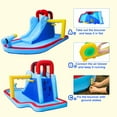 thumbnail image 4 of JOYLDIAS Kids Inflatable Water Slide Bouncer Playhouse Castle with 3 Water Guns, Splash Pool, Climbing Wall, Basketball Hoop, Bag, Air Blower, 4 of 9