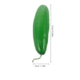 thumbnail image 3 of Simulación de pepino verde Artificial realista modelo de verduras falsas para la decoración de la fiesta de la cocina de la casa del hogar, 3 of 5