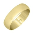 thumbnail image 3 of SZUL Women's 5mm Domed Wedding Band in 10K Yellow Gold, 3 of 8