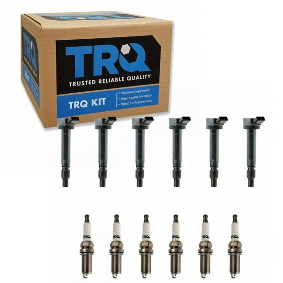 TRQ Ignition Coil & Iridium Spark Plug Kit Set for Lexus ES GS IS New ICA71795