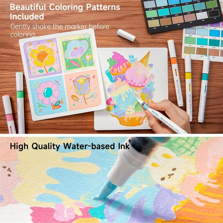 Free Shipping! Shuttle Art 36 Color Acrylic Paint Markers with