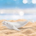 thumbnail image 1 of Figura de Animal marino en miniatura, accesorios, juguetes, animales de simulación, juguete para regalo de cumpleaños, adorno para niños y niñas, Blanco, 1 of 8