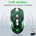 thumbnail image 3 of Rechargeable 2.4 GHz Wireless Gaming Mouse with USB Receiver, 7 Colors Backlit, 3 of 3
