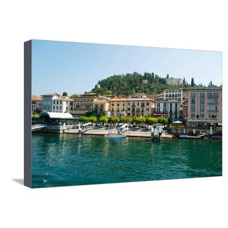 Buildings in a Town at the Waterfront, Bellagio, Lake Como, Lombardy, Italy Stretched Canvas Print Wall (Best Restaurants In Bellagio Lake Como)