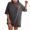 thumbnail image 2 of LSLJS Oversized T Shirts for Women Plus Size Slogan Graphic Drop Shoulder Short Sleeve Tops Summer Loose Pullover Tees, 2 of 8