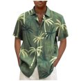 thumbnail image 1 of Men's Summer Short Slim Fit Fashion Breathable Men's ShirtXL, 1 of 5