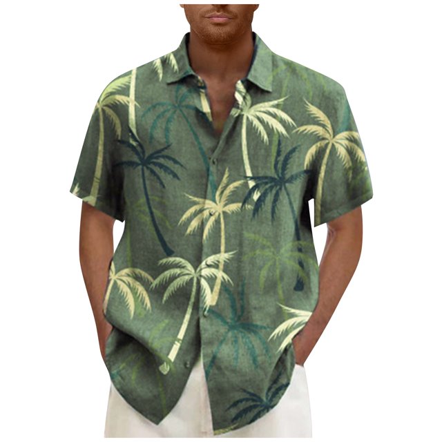 Men's Summer Short Slim Fit Fashion Breathable Men's ShirtXL