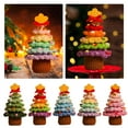 thumbnail image 5 of Handmade Crochet Christmas Tree Hand-Woven Holiday Decoration, Birthday Gifts for Family Friends Women, Christmas Party Home Decor, 5 of 8