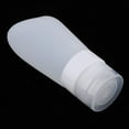 thumbnail image 3 of Botellas Tubos de Silicona Aplastables Artículos de Aseo para Viaje Contenedores Blanco 60ml, 3 of 9