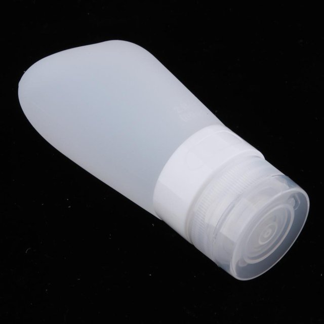 Botellas de viaje Envases de tamaño de viaje para artículos de tocador Botella de viaje de silicona a prueba de Blanco 38ml Macarena Botella vacía recargable