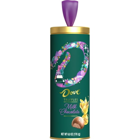 Dove Christmas Stocking Stuffers Milk Chocolate Candy Truffles - 6.0oz Gifting Tube