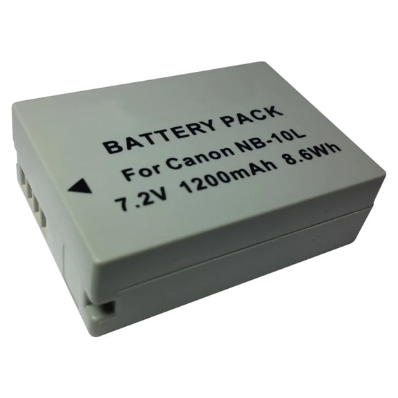 Batteries N Accessories BNA-WB-NB10L Digital Camera Battery - li-ion, 7.2V, 1200 mAh, Ultra High Capacity Battery - Replacement for Canon NB-10L Battery