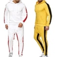 thumbnail image 2 of Qingpeng Clearance Men's Tracksuit 2 Piece Hooded Athletic Sweatsuits Casual Running Jogging Sport Suit Sets, 2 of 8