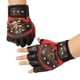 thumbnail image 2 of Guantes de cuero con remaches de medio dedo estilo punk para hombre, para andar en motocicleta y aventuras al aire libre Guantes de esqueleto pirata, 2 of 5