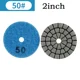 thumbnail image 1 of Almohadilla de pulido en seco y húmedo de diamante de 2 pulgadas, 50mm, tipo para granito, mármol, granito, hormigón, disco de lijado abrasivo, 1 of 5