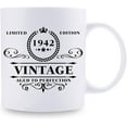 thumbnail image 2 of 1942 Birthday Gifts for Women Men - 1942 Vintage 11 oz Coffee Mug - Great 1942 Birthday Gifts for Grandpa Grandma Dad Mom Friend Sister Brother Coworker, 2 of 7