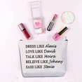 thumbnail image 3 of Zuo Bao Dress Like Alexis Love Like David Cosmetic Bag Makeup Bag Gift For Women (DRESS LIKE Alexis White), 3 of 7