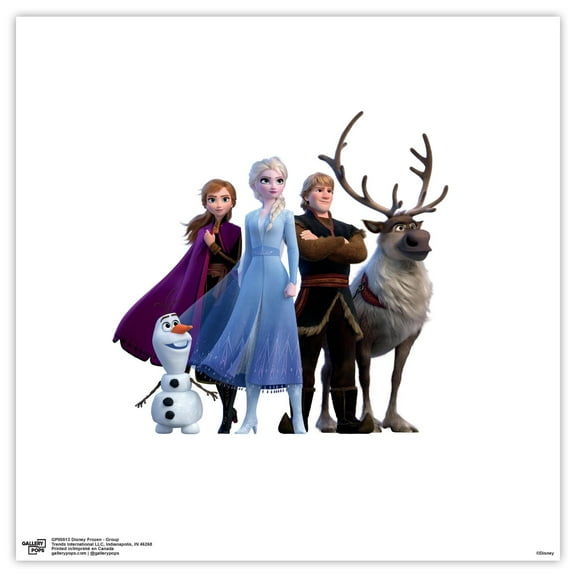 Gallery Pops Disney Frozen - Group Wall Art, Unframed Version, 12" x 12"