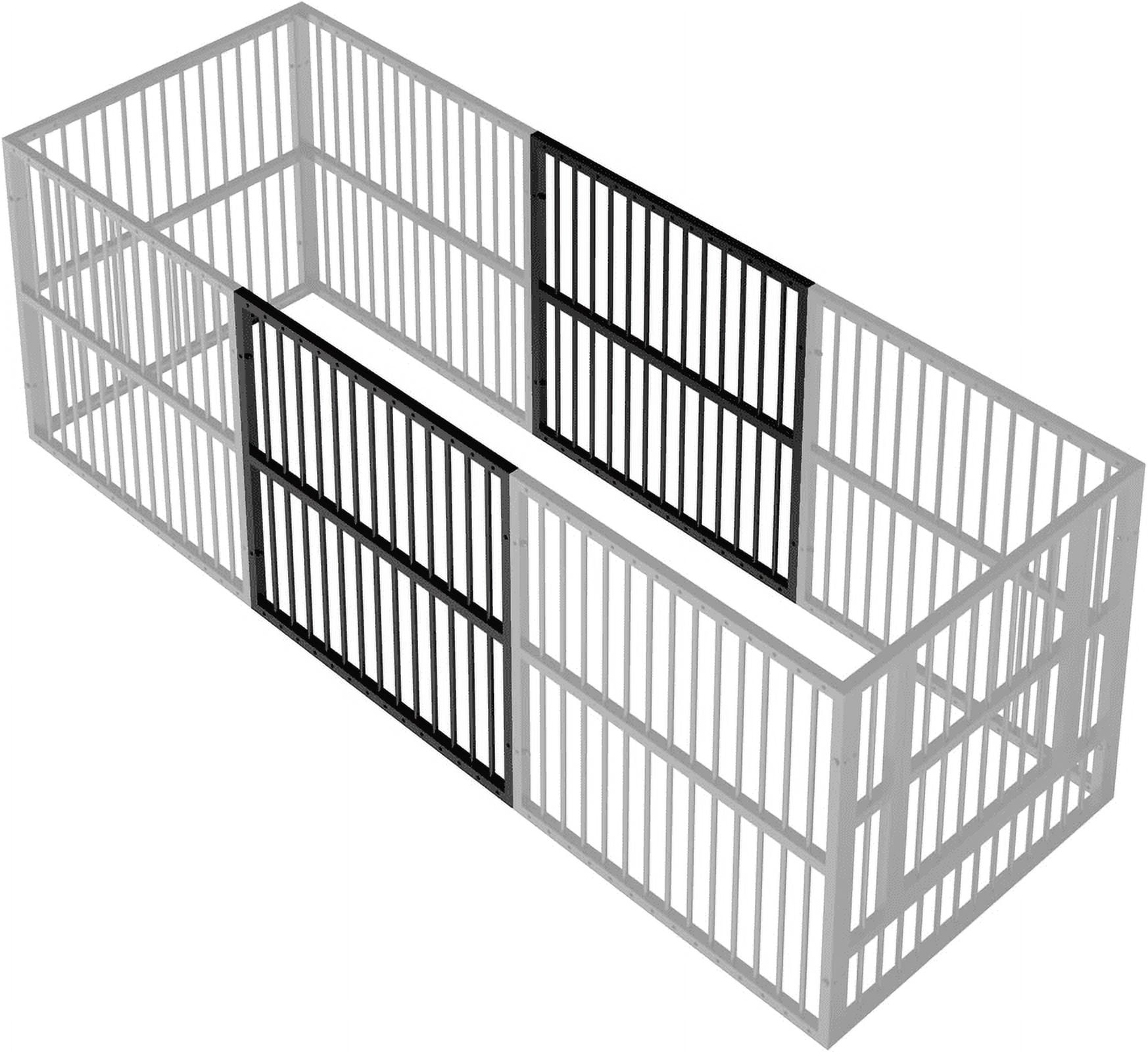 Walnest 31.5" Height Pet Playpen 2 Panel Add-On, Dog Playpen, Puppy Dogs Heavy-Duty Extendable Pen,Easy Assemble, Black