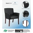 thumbnail image 7 of Boss Office Products Black Reception Waiting Room Chair, 7 of 7